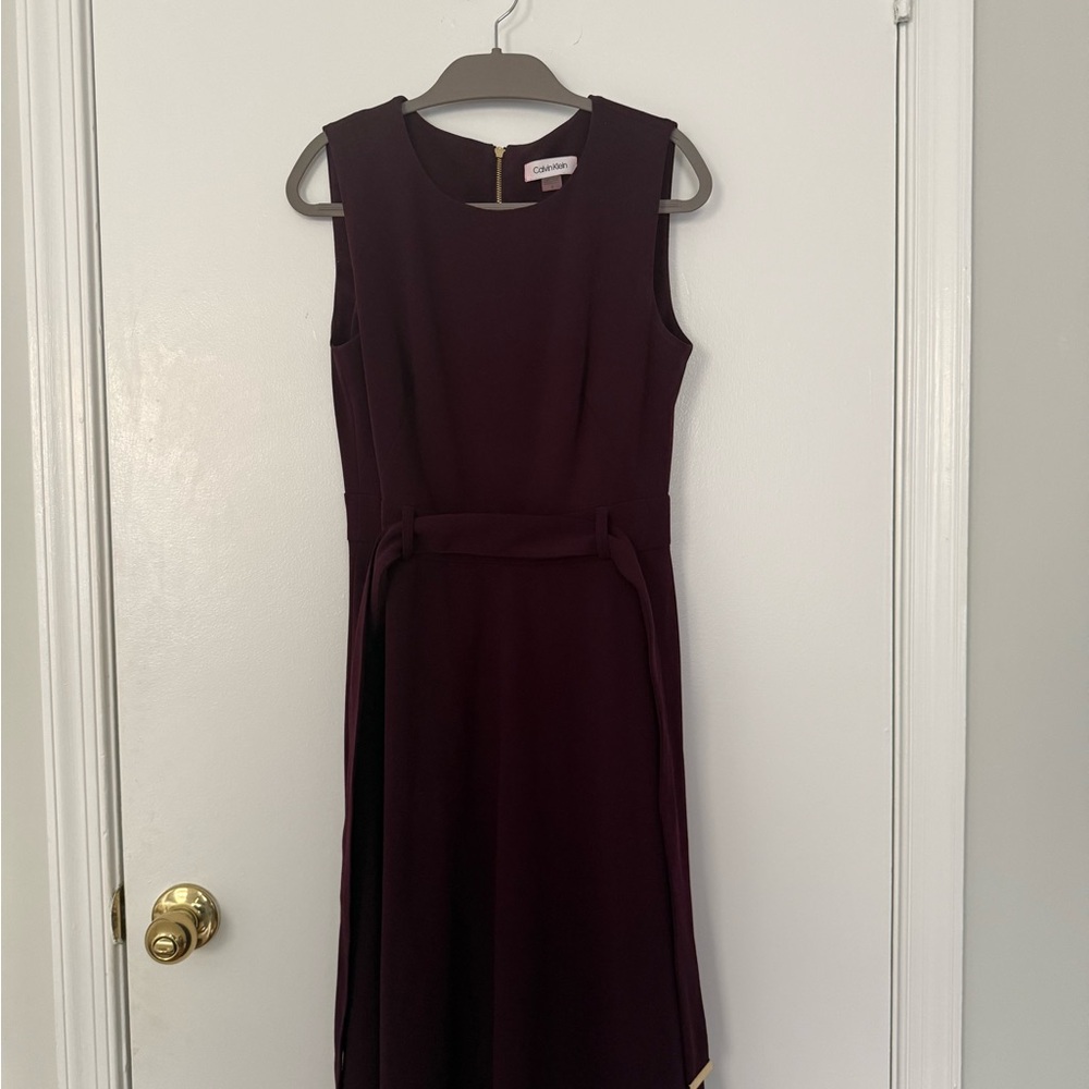 Calvin Klein Rich Purple Midi Dress - Picture 2 of 5